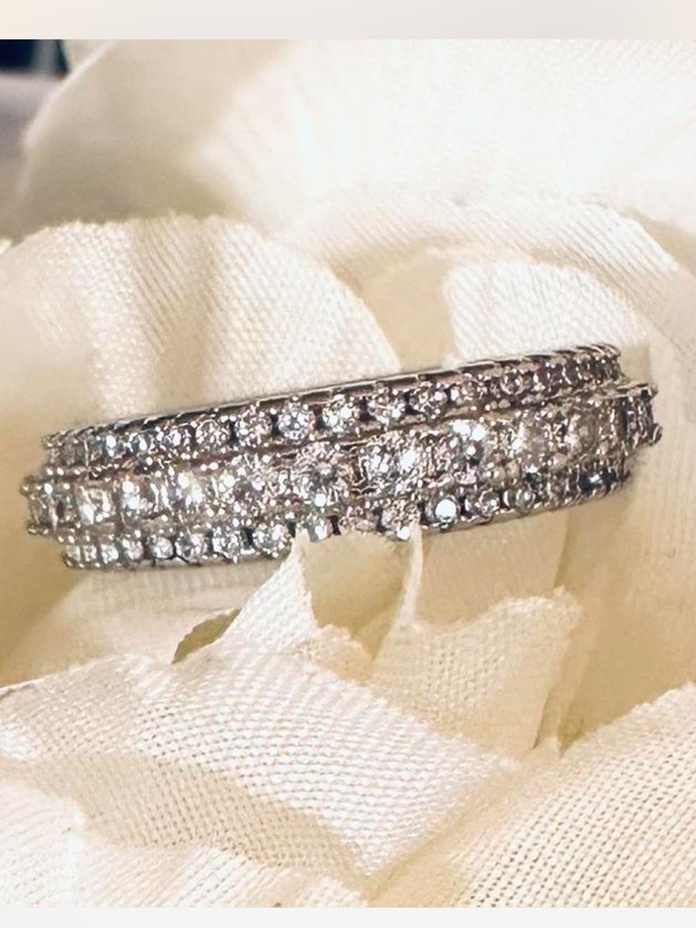 Diamond 3 layered ring